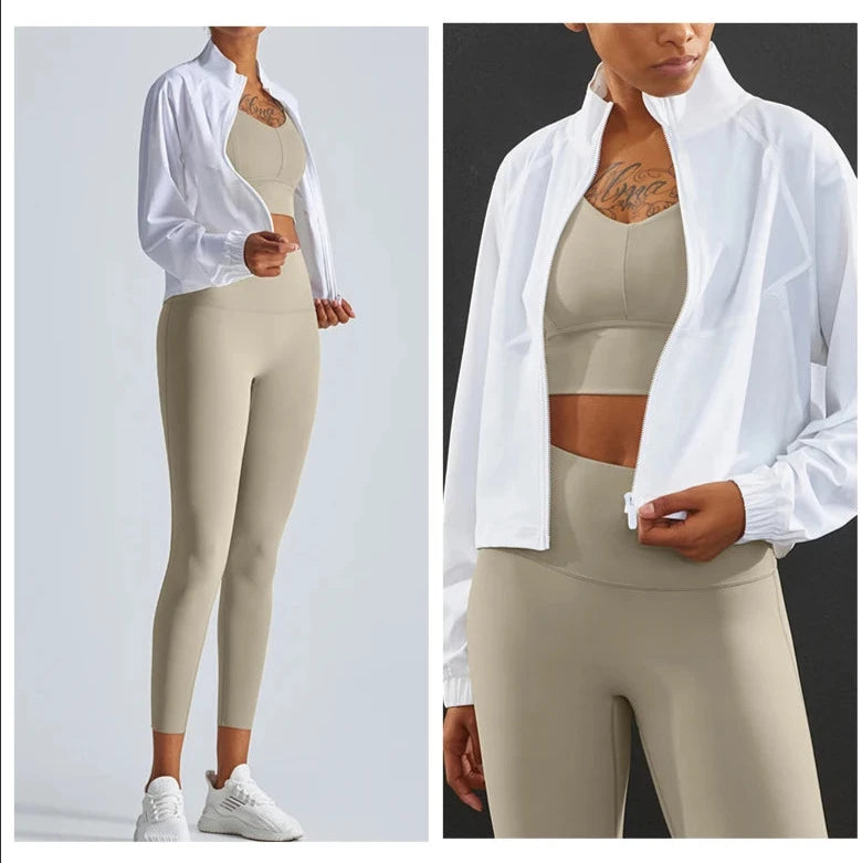 Jaqueta Nylon Branco Tina - YESBELEZA