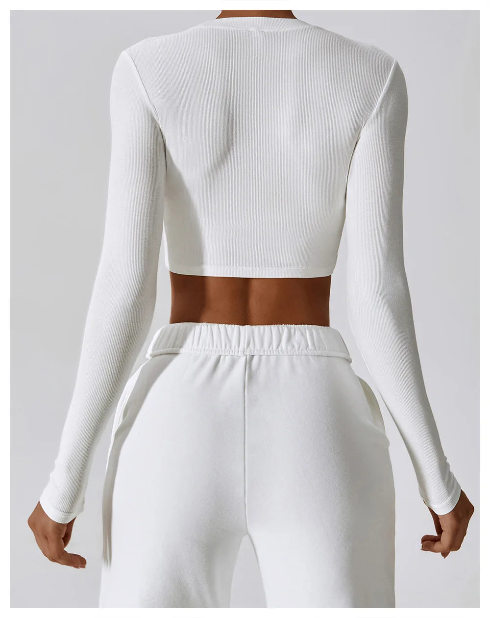 Cropped Manga Longa Fitness Nanda