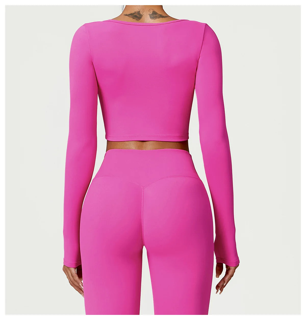 Cropped Fitness Manga Longa FlexActive