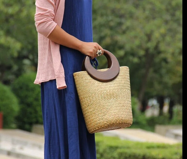 Bolsa de Praia Palha Luma - YesBeleza