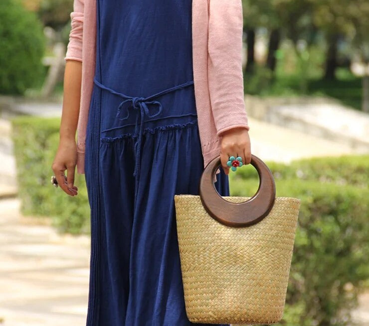 Bolsa de Praia Palha Luma - YesBeleza