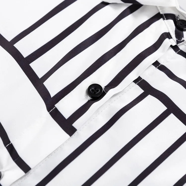 Pijama Branco e Preto Alexandra - YESBELEZA