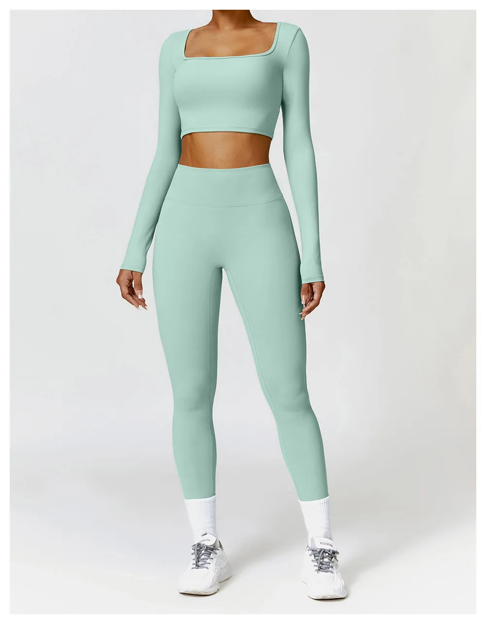 Cropped Fitness Manga Longa FlexActive