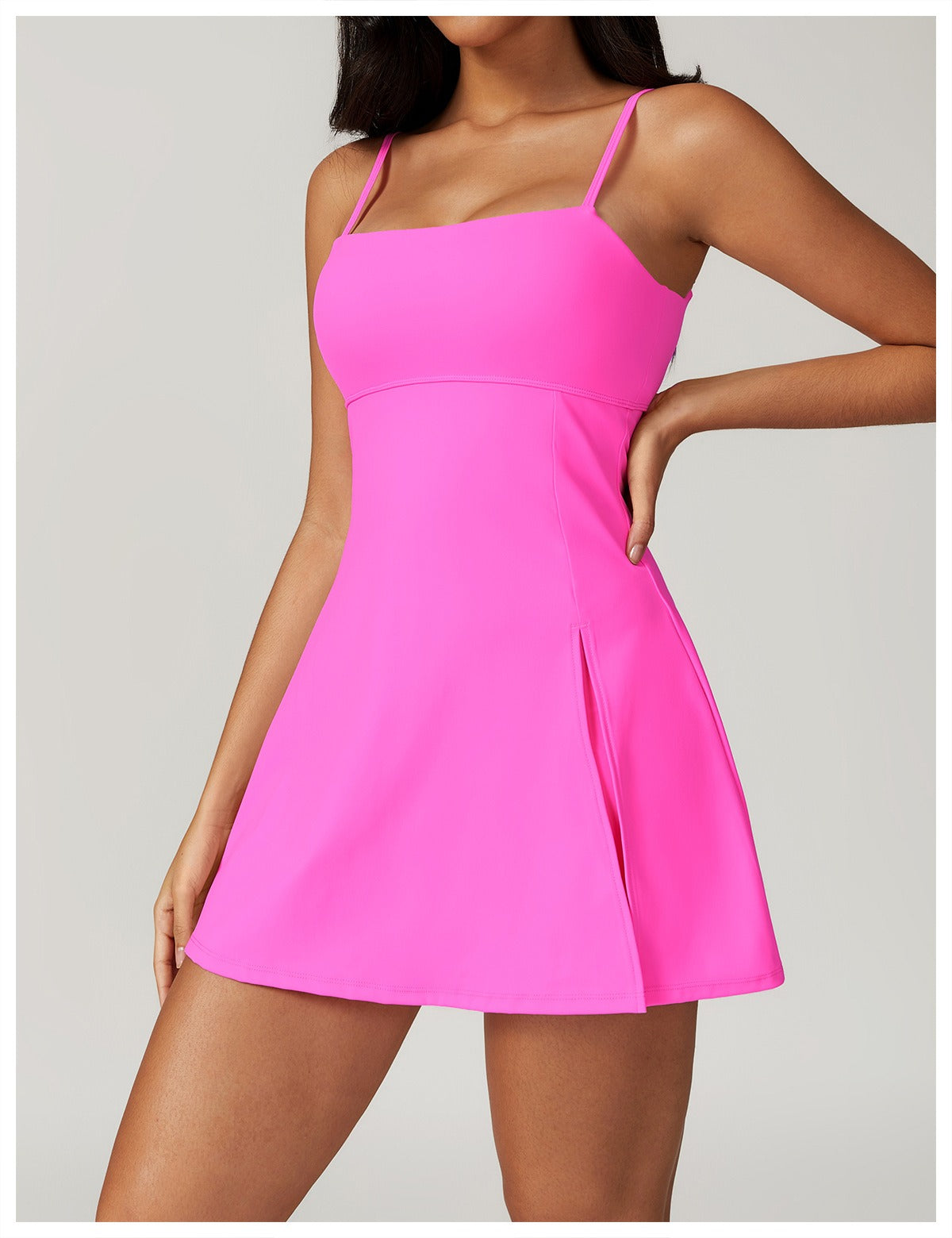 Macaquinho Vestido Shorts Saia Summer - Rosa YesBeleza