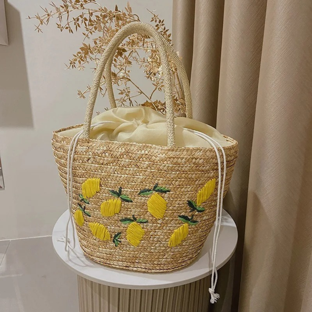 Bolsa Palha Rattan Sicilia