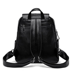 Mochila Couro; Legitimo Feminina; Mochila Couro Sintetico; Mochilas De Couro Feminina; Mochila de Couro Feminina; Mochila Feminina Jasmim; mochila preta; YESBELEZA; 