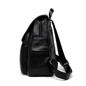 Mochila Couro; Legitimo Feminina; Mochila Couro Sintetico; Mochilas De Couro Feminina; Mochila de Couro Feminina; Mochila Feminina Jasmim; mochila preta; YESBELEZA; 