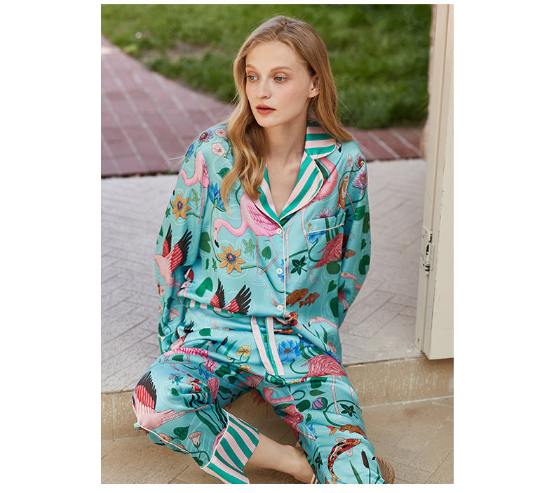 Pijama Azul Flamingo - YESBELEZA