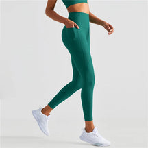 Calça Legging Canelada Mayla Azul - YESBELEZA