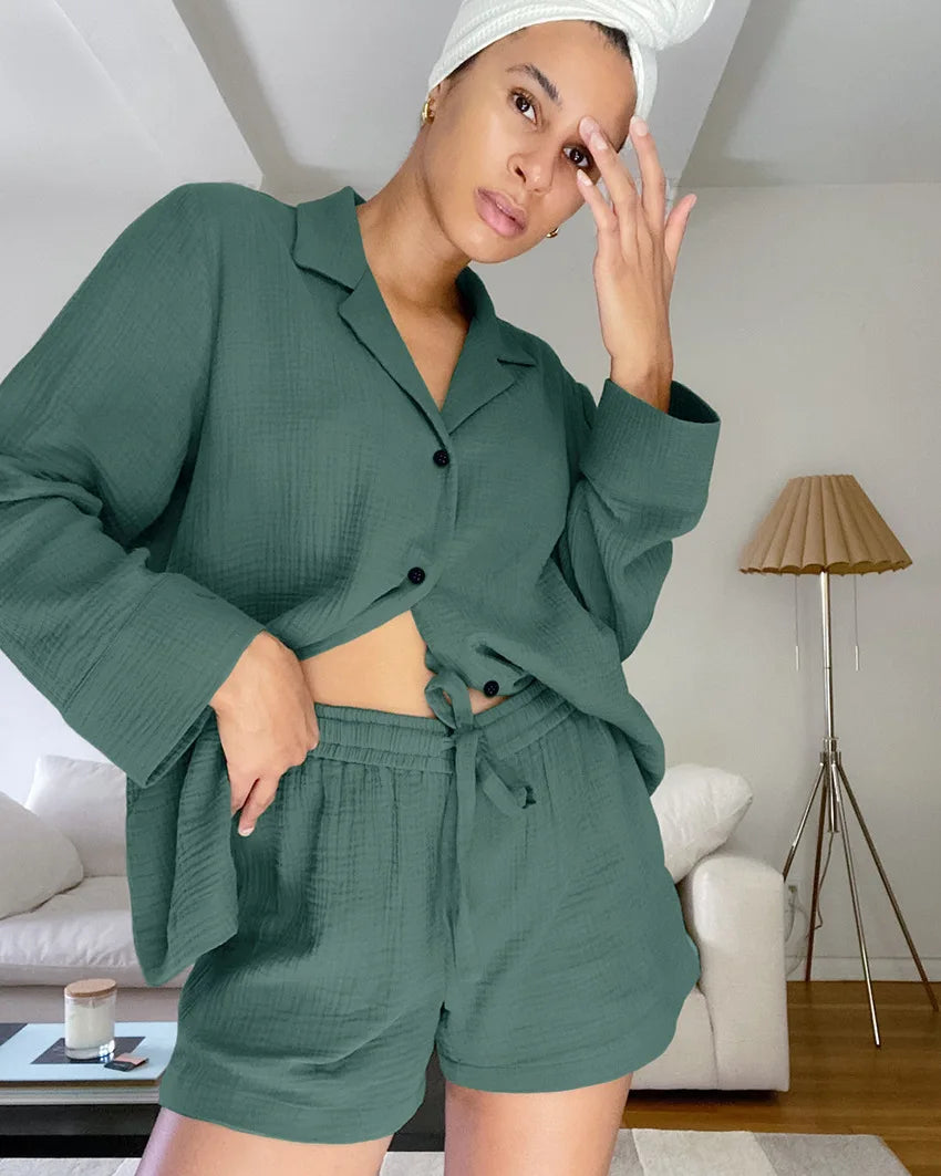 Pijama Verde Ariane - YESBELEZA