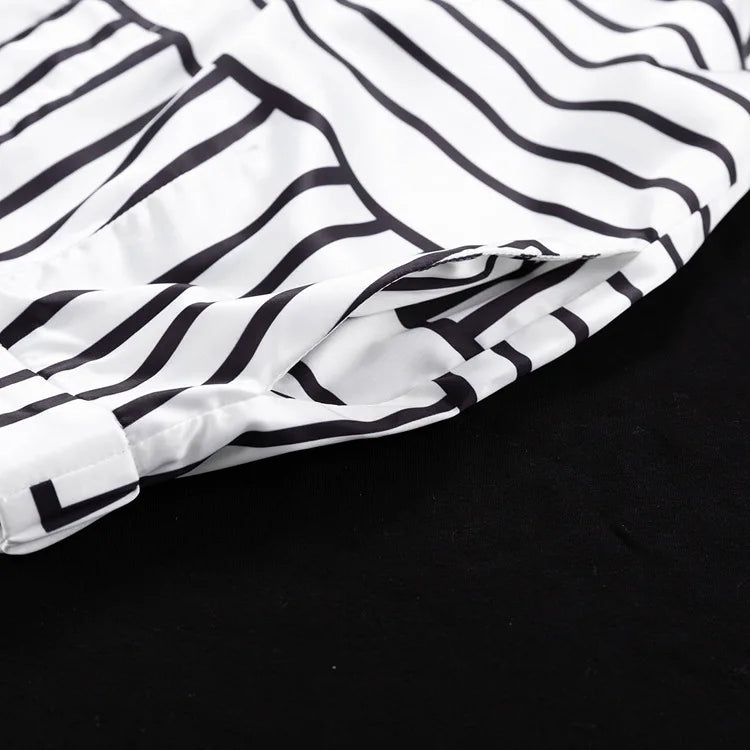 Pijama Branco e Preto Alexandra - YESBELEZA