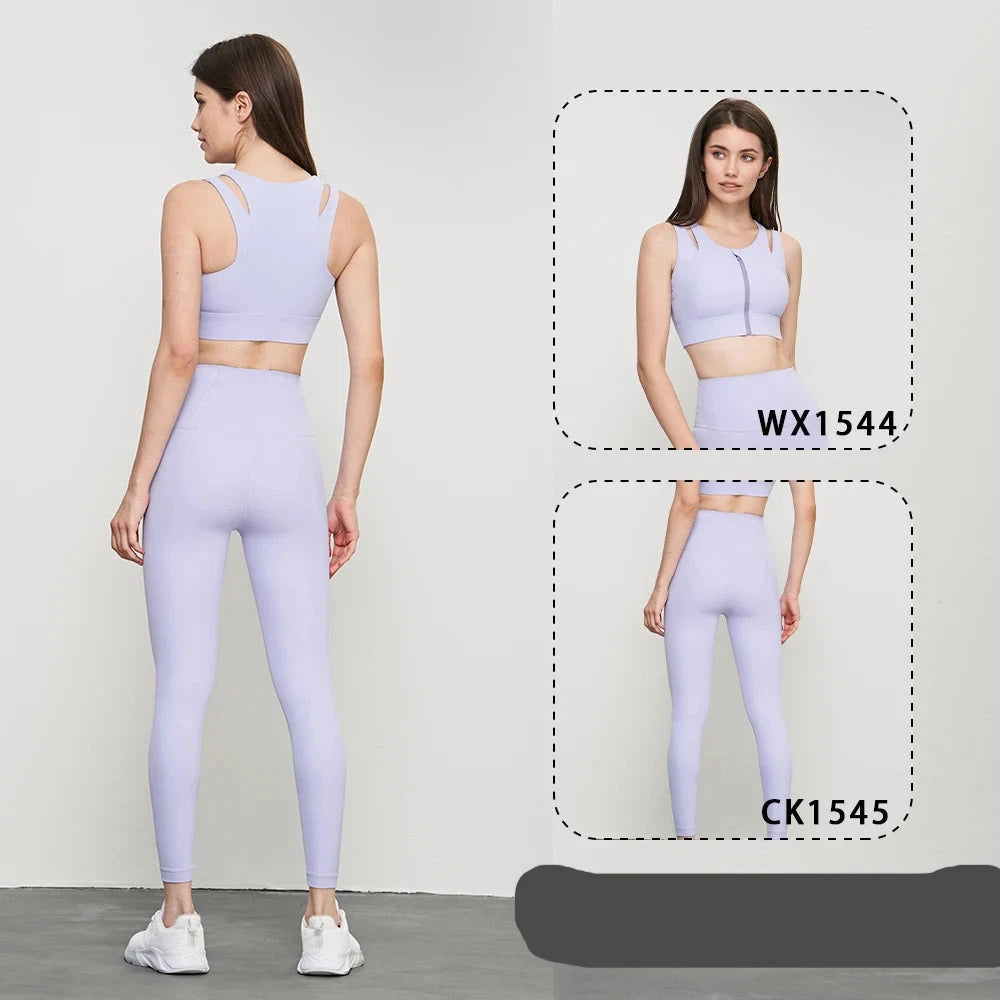 Calça Legging Cintura Alta Roxo Claro Beatriz - YESBELEZA