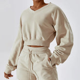 Blusão Cropped Off White Oliva Carla - YESBELEZA