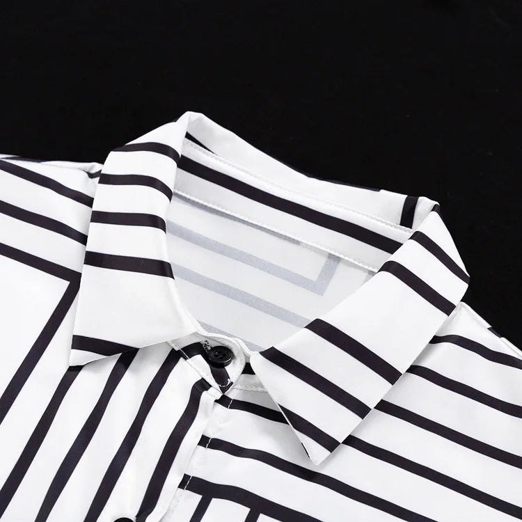 Pijama Branco e Preto Alexandra - YESBELEZA