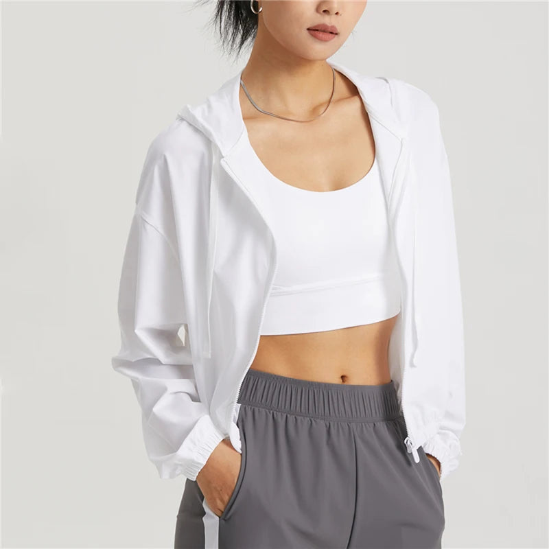 Jaqueta Nylon Branco Urban - YESBELEZA