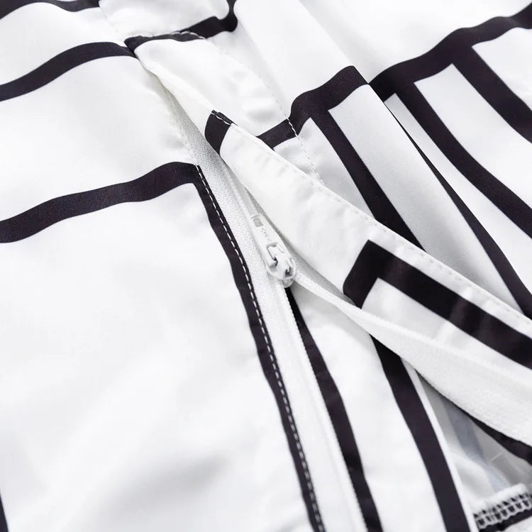 Pijama Branco e Preto Alexandra - YESBELEZA