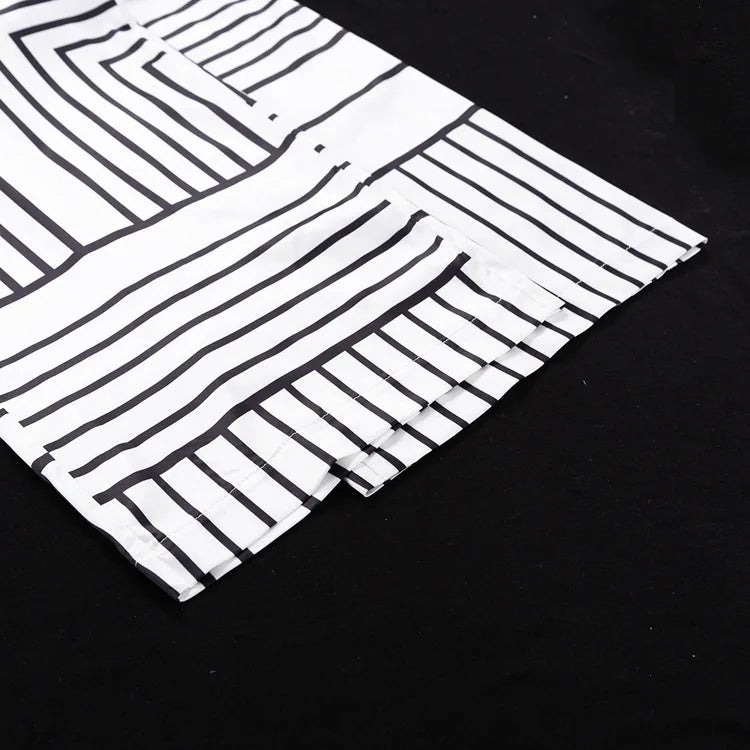 Pijama Branco e Preto Alexandra - YESBELEZA