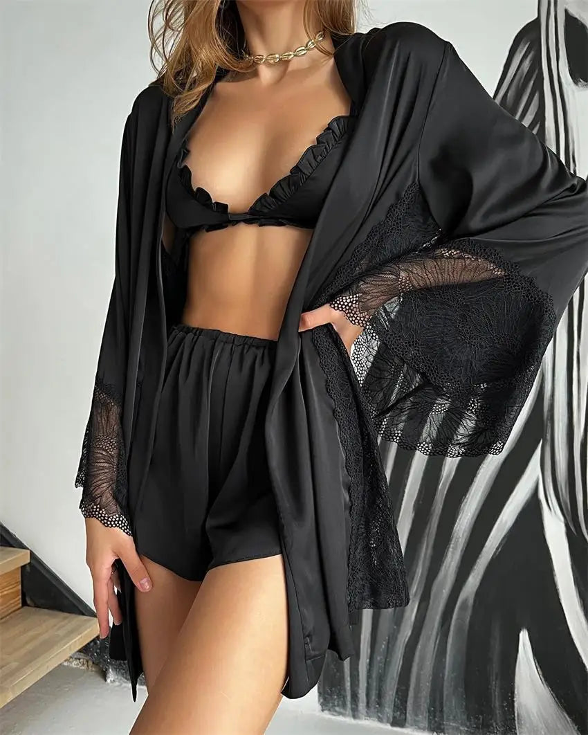Pijama Preto Ana - YESBELEZA