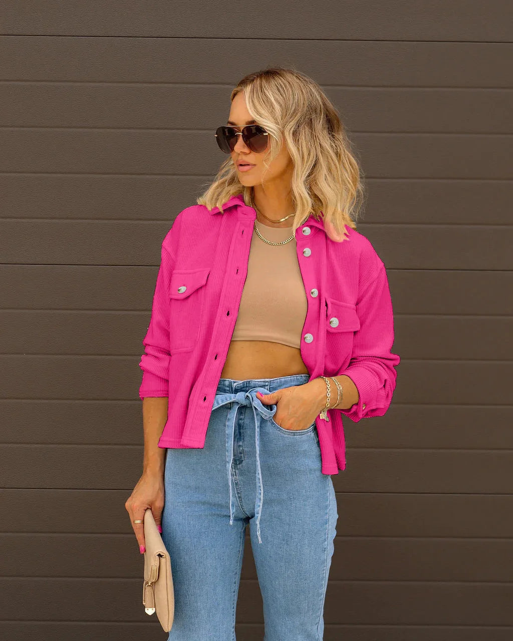 Jaqueta Bomber Rosa Bella- YESBELEZA