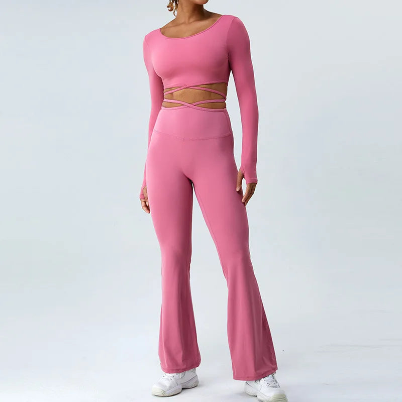 Camiseta Cropped Manga Longa Flow