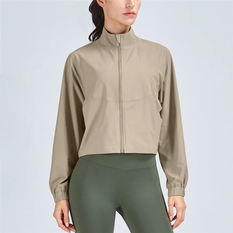 Jaqueta Nylon Marrom Tina - YESBELEZA