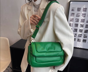 Bolsa Puffer Transversal Verde - YESBELEZA