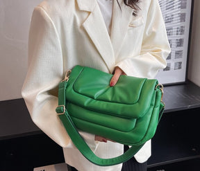 Bolsa Puffer Transversal Verde - YESBELEZA